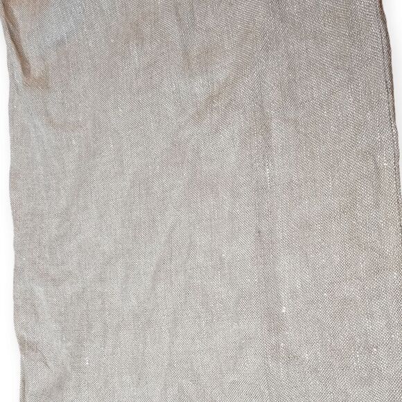 Philippe Adec High Waist Wide Leg Beige Linen Pants Size 10 - Picture 6 of 9
